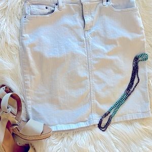 Pale blue L.L. Bean skirt